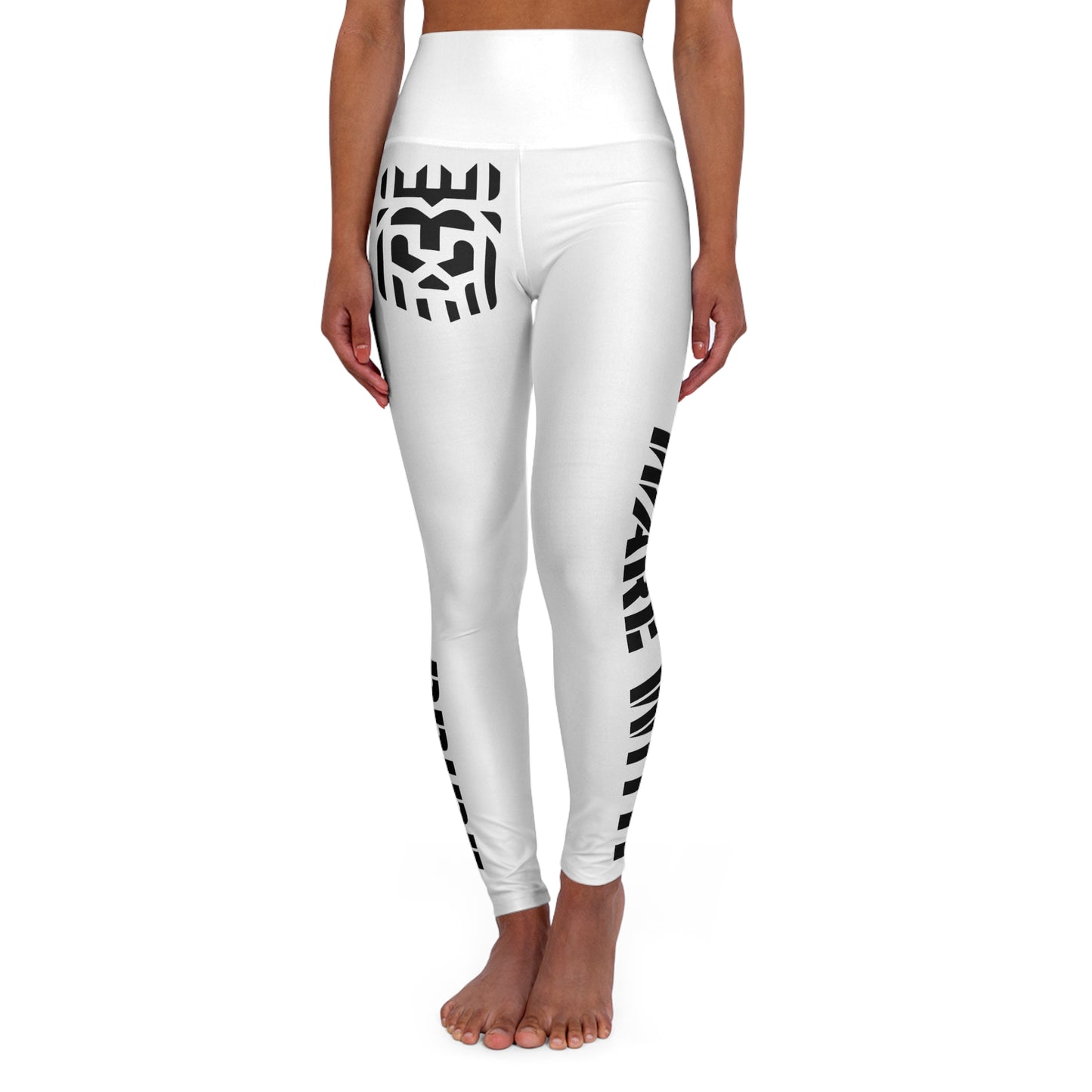 LEO LUX High Waisted White Yoga Pants