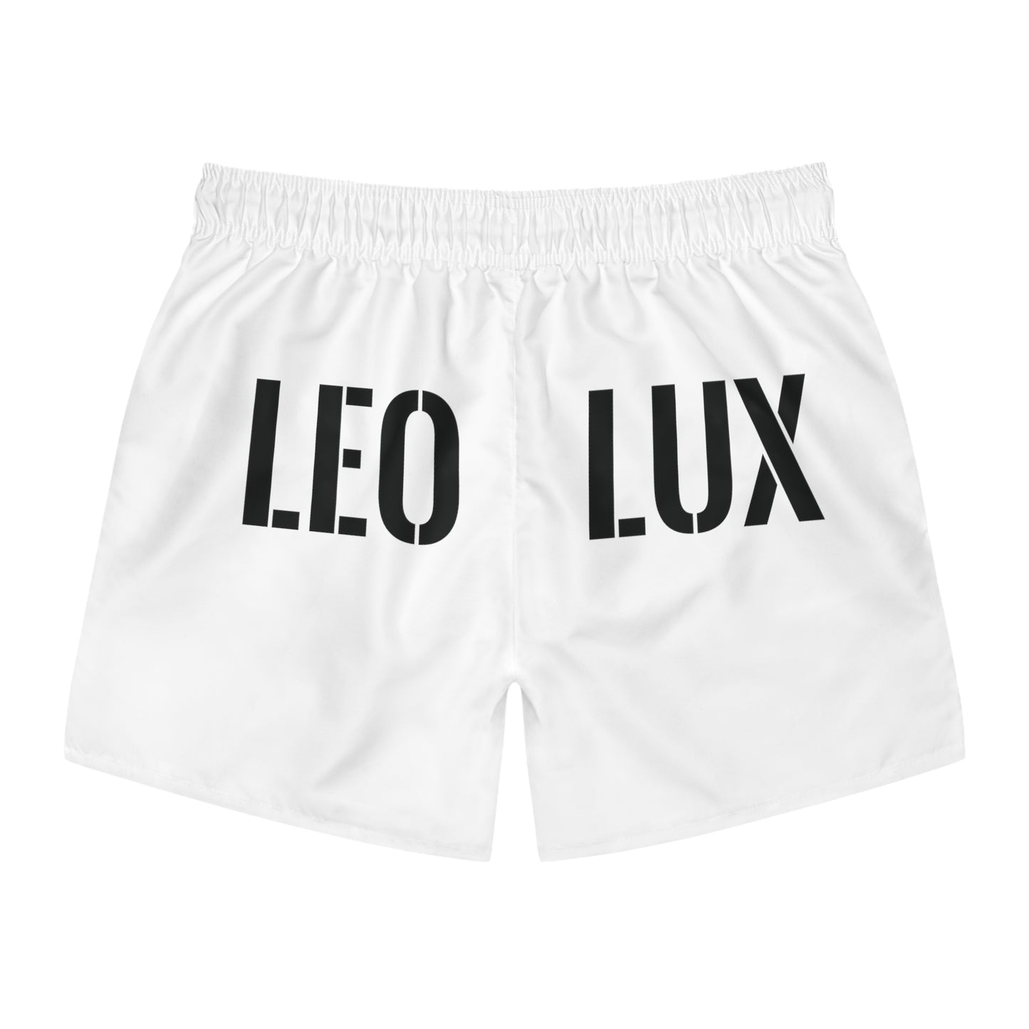 LEO LUX Brilliant White Swim Shorts