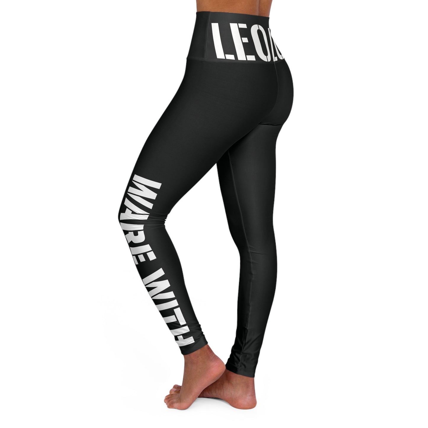 LEO LUX High Waisted Black Yoga Leggings