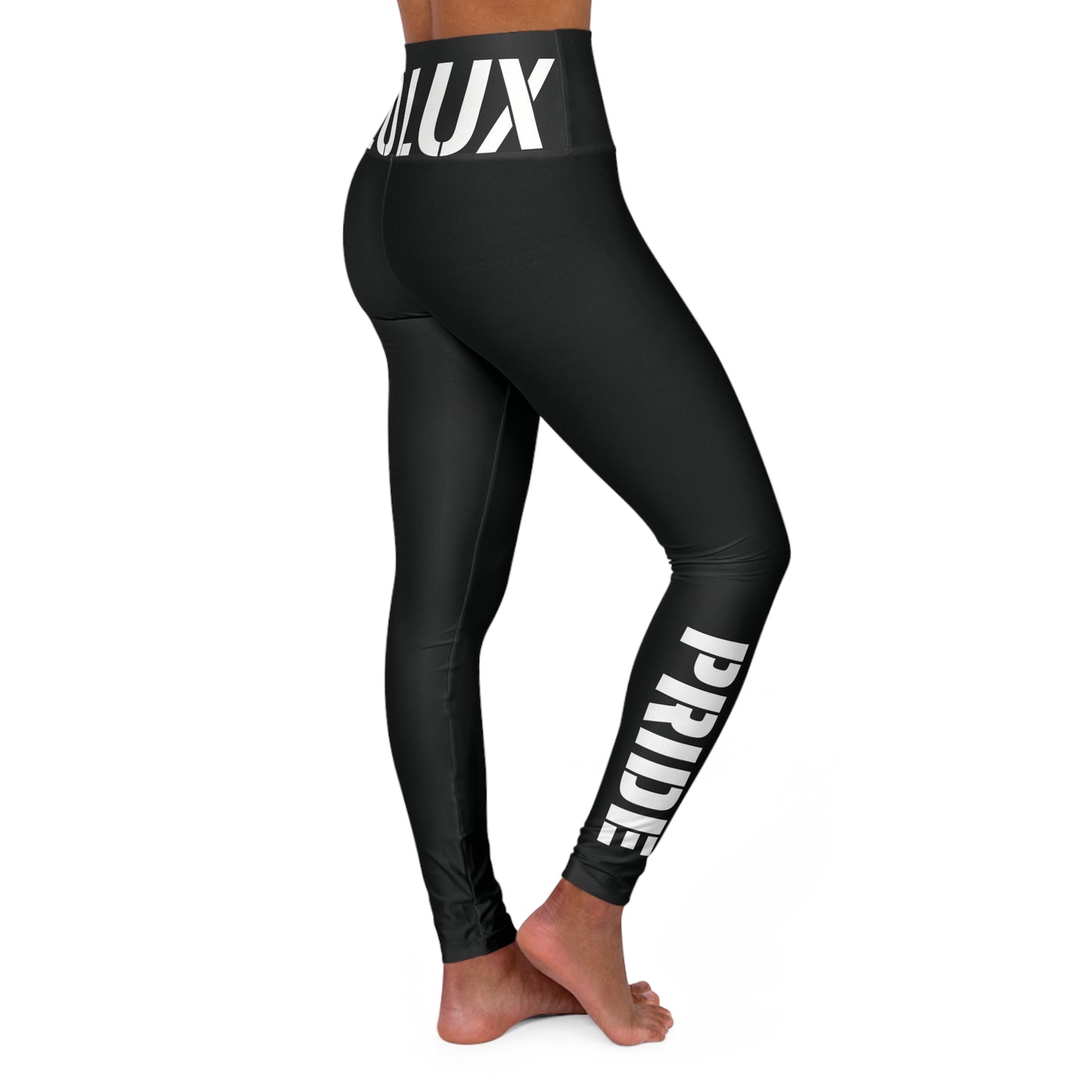 LEO LUX High Waisted Black Yoga Leggings