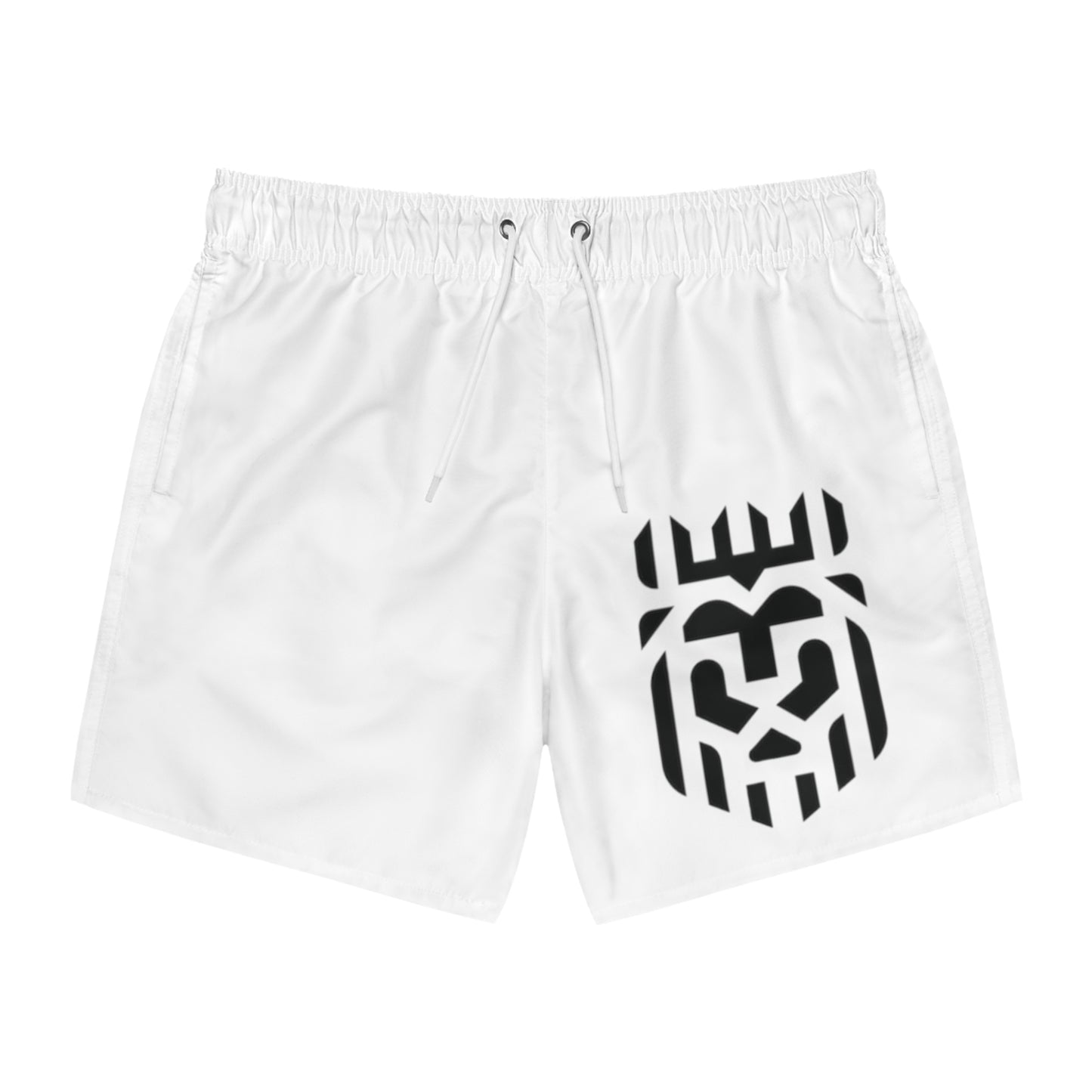 LEO LUX Brilliant White Swim Shorts