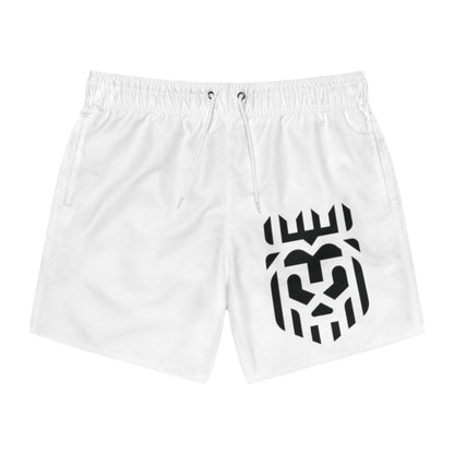 LEO LUX Brilliant White Swim Shorts